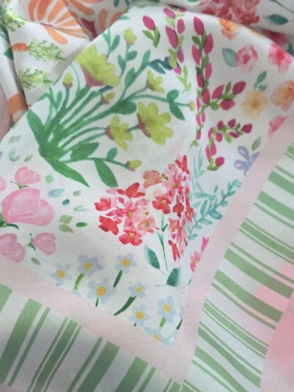 Betsey Johnson Ditsy Floral Square Scarf